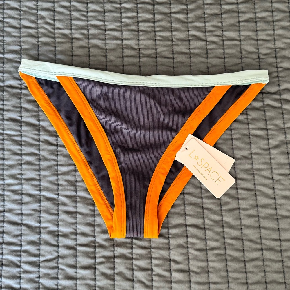 L*Space Vacay Ribbed Bikini Bottom, NWT